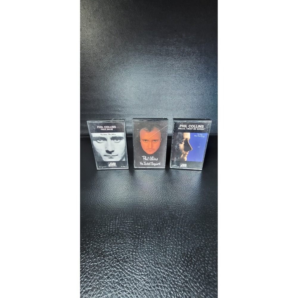 80s Grail Tape Lot Phil Collins Cassette Tape Lot x3 Hello, Face Value No Jacket
